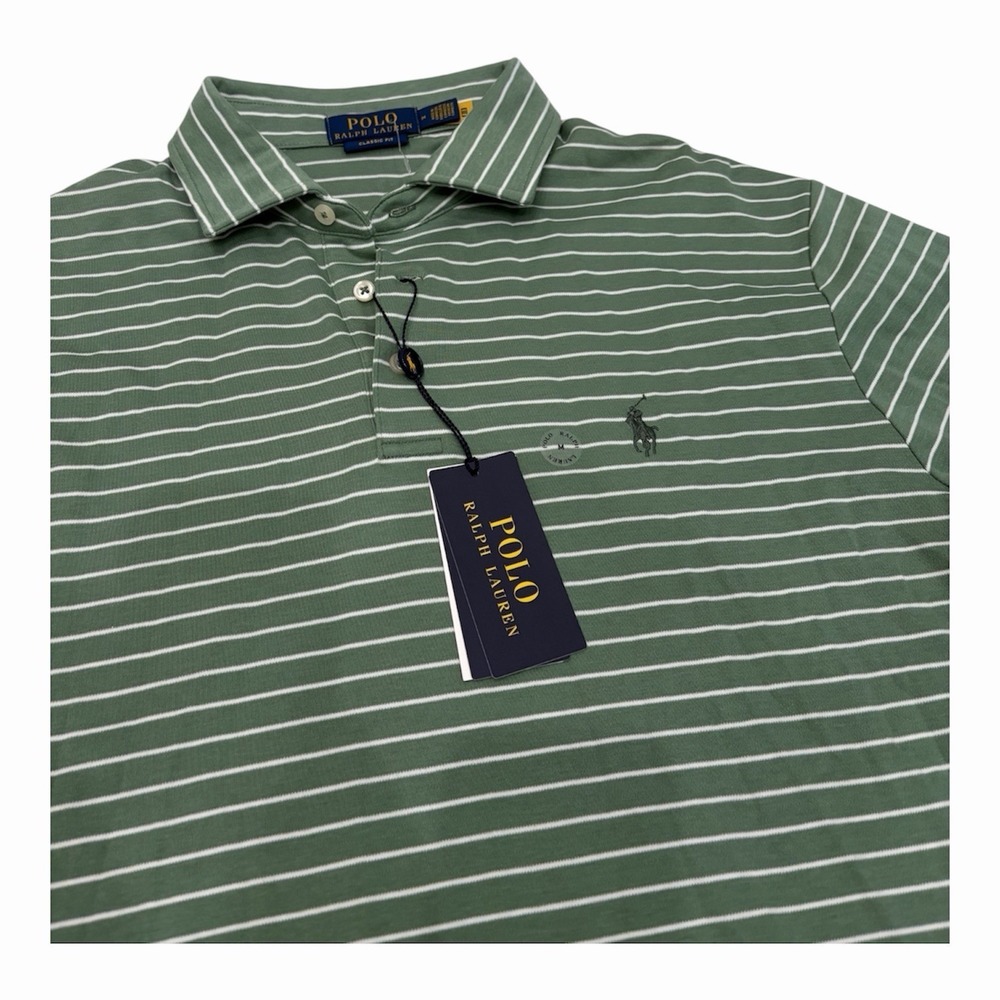 Polo Ralph Lauren Men's Polo Classic Fit 100 Cotton Green Size M NWT